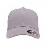 Flexfit mens Cotton Twill Fitted Cap Hat Grey Large-X-Large US