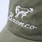 Ford Bronco Baseball Cap Adjustable Pigment Washed Hat One Size Olive