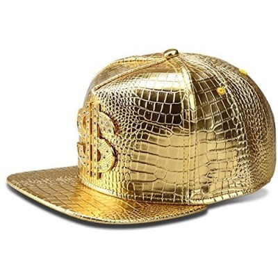 Hip Hop Hat Flat-Brimmed Hat Rock Cap Adjustable Snapback Hat for Men and Women