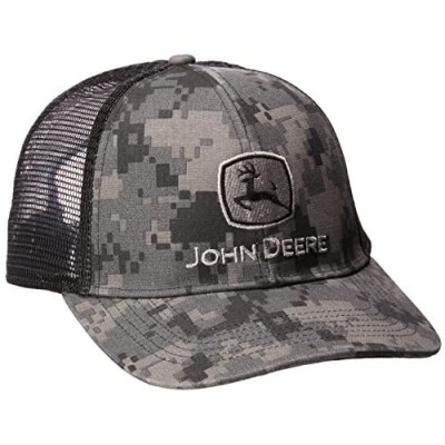 John Deere Men's Digital Camo and Mesh Cap Embroidered