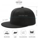 Negi Snapback Hat Flat Bill Hats Adjustable Black Baseball Cap for Men Women Trucker Dad caps