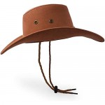 Adult Cowboy Hat Sun Hat Faux Felt Travel Cap Western Hat Outdoor Sun Protect