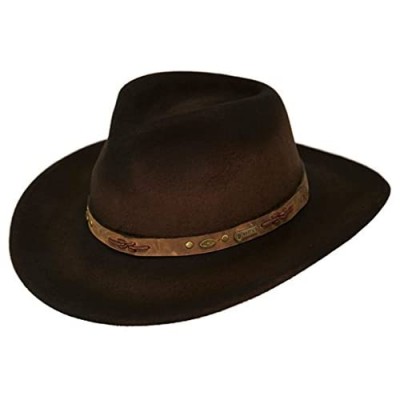 Outback Trading Western Hat Adult Sidekick Cowboy Wool Brown 1310