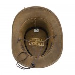 Walker and Hawkes - Leather Cowhide Outback Brisbane Two Tone Hat