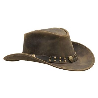 Walker and Hawkes - Leather Cowhide Outback Brisbane Two Tone Hat