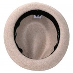 9th Street Men's Jasper' 100% Wool Stingy Brim Fedora Hat