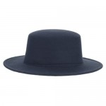 Adult Women Men Flat Top Hat Fedora Hats Trilby Caps Panama Hat Jazz Cap