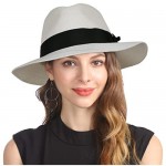 FORBUSITE Men Women Fedora Sun Hats Wide Brim Foldable Style UPF50+