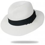 FORBUSITE Men Women Fedora Sun Hats Wide Brim Foldable Style UPF50+