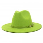 LONIY Felt Fedora Hat for Men Women Wide Brim Fedora Hats for Women Men