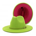 LONIY Felt Fedora Hat for Men Women Wide Brim Fedora Hats for Women Men