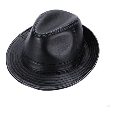 Sandy Ting Sheepskin Leather hat Classic Cowboy Fedora Hat