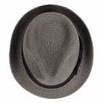 Straw Fedora Hats for Men Women Panama Cuban Trilby Summer Beach Sun Hat Short Brim