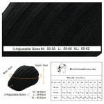 2020 New Mens Winter Wool Newsboy Cap Adjustable Cold Weather Flat Cap Soft Lined
