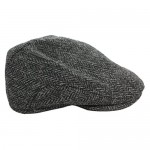 Biddy Murphy Ear Flap Cap Slim Fit Flat Cap for Men with Tuck-Away Flaps 100% Wool Irish Made