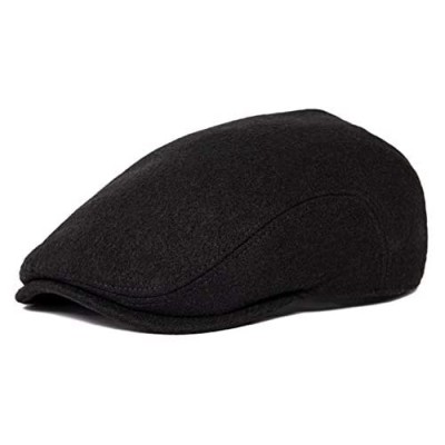 BOTVELA Men's Classic Tweed Cap Wool Blend Newsboy Ivy Hat