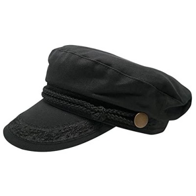 Broner Hats Men's Greek Fisherman Cotton Twill Hat - Black