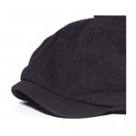 Croogo Men's 8 Piece Newsboy Flat Cap Cotton Newsboy Gatsby Ivy Cap Cabbie Driving Hat Octagonal Golf Beret Hat Scally Hats