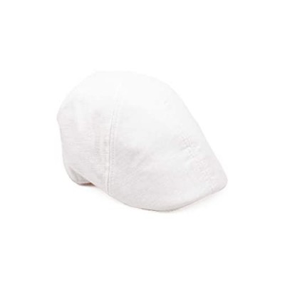 Dan Merchandise Linen Beret Ivy Duckbill Flat Newsboy Cap | Mens Linen Hat.