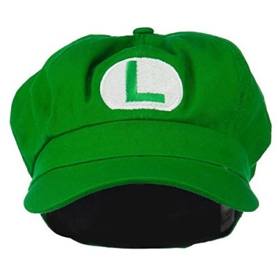 e4Hats.com Circle Mario and Luigi Embroidered Cotton Newsboy Cap