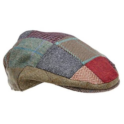 Genuine Tweed Patch Flat Cap Men and Women Made by Celtic Weave of Scotland  Similar to Irish and Harris Tweed