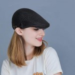 Glamorstar Men's Mesh Summer Hat Flat Ivy Cap Gatsby Newsboy Hat Hunting Cap