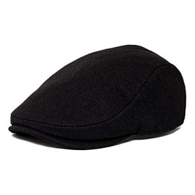 JANGOUL Men Warm Ivy Newsboy Cap Vintage Tweed Gatsby Cabbie Flat Hat