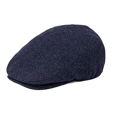 JANGOUL Men's Irish Flat Cap Herringbone Tweed Gatsby Newsboy Ivy Hat