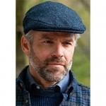 Men's Herringbone Flat Newsboy Hat 50% Wool Blend Tweed Gatsby Cabbie Ivy Classic Golf Cap