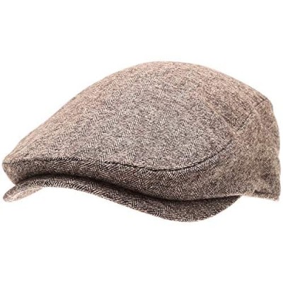 MIRMARU Men’s Classic Flat Ivy Gatsby Cabbie Newsboy Hat with Elastic Comfortable Fit and Soft Quilted Lining.