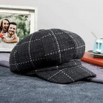 Newsboy Caps for Women Octagonal Cap Classic Tweed Painter Hat Fashion Winter Hat Warm Beret Cap