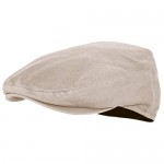 Premium Cotton Newsboy Mens Scally Foldable Solid Color Ivy Flat Cap