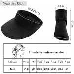 Beach Wide Brim Sun Visor Hat Roll-up Straw Hat Casual Sun Hats for Women with UV Protection for Holiday