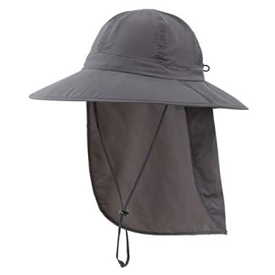 Connectyle Mens Fishing Sun Hat with Flap Hiking Hat UPF 50+ Sun Protection Cap