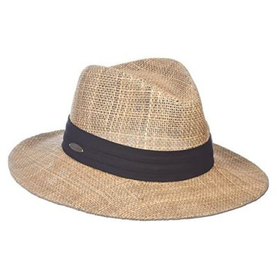 Dos Sombras Matte Seagrass Straw Safari Sun Hat with 3-Pleat Ribbon Band