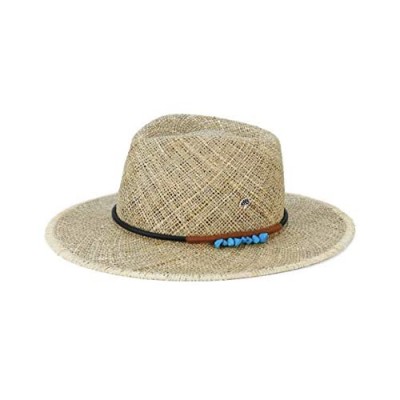 Fedoras Straw Sun Hat Wide Brim Multi Braid Design with Stone Decoration