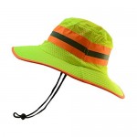 Goyoma Hi Visibility Reflective Work Safety Neck Flap Boonie Hat Bucket Cap