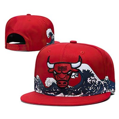 Iasiti Baseball Hat with Chicago Team Logo Fit Fans hat Unisex Fashion Baseball Cap Red