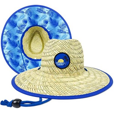 Lifeguard Straw Hat Adjustable Wide Brim Sun Hat Big Nomad Sun Protection Hat