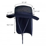 Orolay Unisex Outdoor Hats Wide Brim Sun Hat with Neck Flap Cover UPF 50+