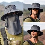 Outdoor Summer Sun Hat Fashion UV Protection Wide Brim Bucket Hat for Women Men Neck Face Hiking Traveling