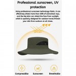 Rizzon 2 Pieces Fishing Hat UPF 50+ Sun Protection Wide Brim for Hiking Skate Surf and Street Bucket Floppy Hat for Men Women