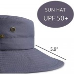 Sun Hats for Men Wide Brim Fishing Hat for Hiking UPF 50+ Boonie Hat
