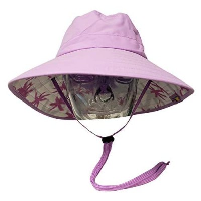 Sun Protection Zone Unisex Booney Hat (Lilac with Palm Print)