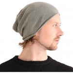 CHARM Silk Beanie Hat for Men and Women - Slouchy Oversized Chemo Hat Sensitive Skin