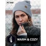 Cuffed Knit Beanie Winter Hats for Men and Women - Warm Soft & Stretchy Daily Ribbed Lightweight Toboggan Cap