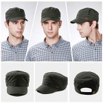 Fancet Cotton Army Cap Military Combat Cadet Corps Hat for Men Large Head Women 56-65cm