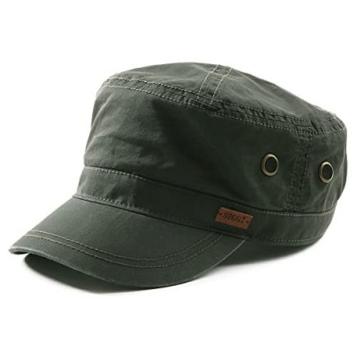 Fancet Cotton Army Cap Military Combat Cadet Corps Hat for Men Large Head Women 56-65cm