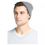 Fishers Finery Men's 100% Pure Cashmere Ribbed Cuffed Hat; Ultra Plush