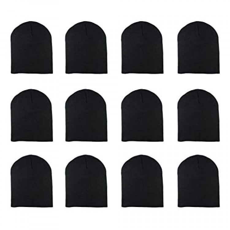 Gelante Knit Skull Cap Warm Winter Slouchy Beanies Hat 9 Inch Long